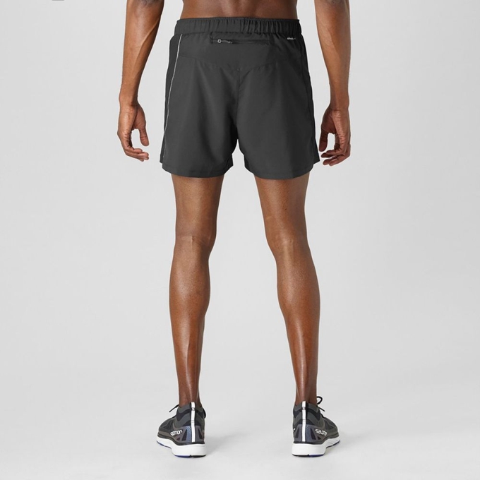 Bermudas Salomon AGILE 5 RUNNING Hombre Negros | MX-409OBEX