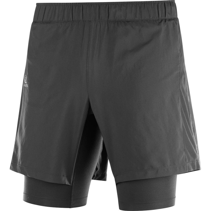 Bermudas Salomon AGILE TWINSKIN M Hombre Negros | MX-291TLRQ