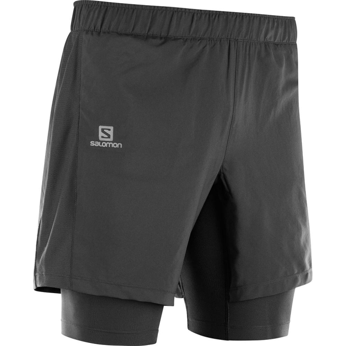 Bermudas Salomon AGILE TWINSKIN M Hombre Negros | MX-291TLRQ