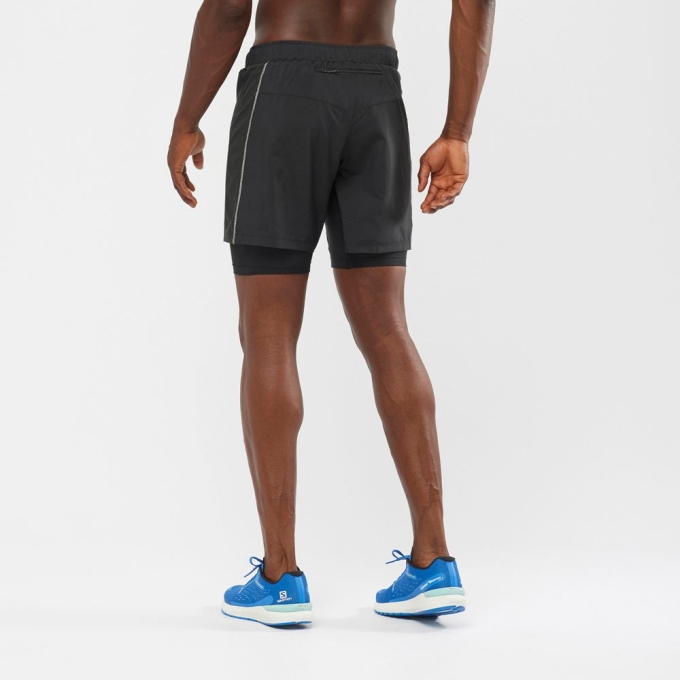 Bermudas Salomon XA TWINSKIN Hombre Negros | MX-672QYTH