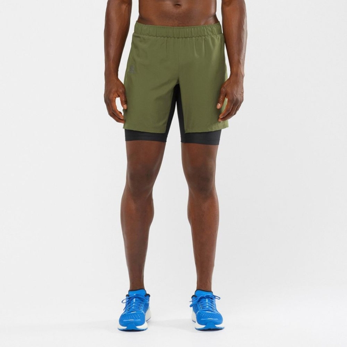 Bermudas Salomon XA TWINSKIN Hombre Verde Oliva | MX-283JLSM