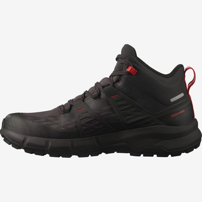 Botas Montaña Salomon ODYSSEY MID GTX Hombre Negros | MX-269EWNQ