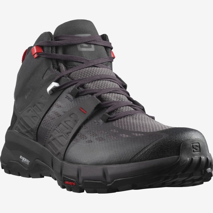 Botas Montaña Salomon ODYSSEY MID GTX Hombre Negros | MX-269EWNQ