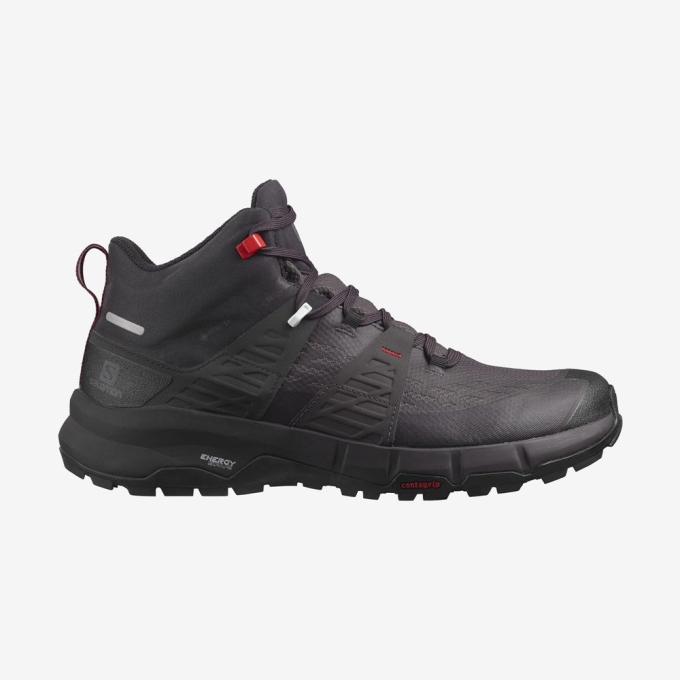 Botas Montaña Salomon ODYSSEY MID GTX Hombre Negros | MX-269EWNQ