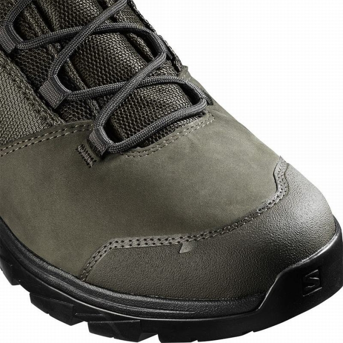 Botas Montaña Salomon OUTWARD GORE-TEX Hombre Verde Oliva Negros | MX-402CZTF