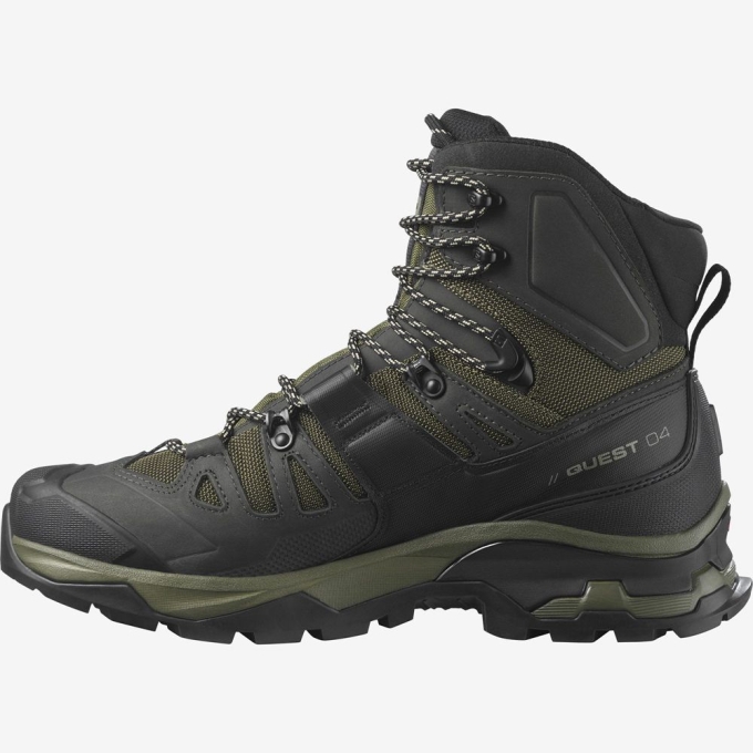 Botas Montaña Salomon QUEST 4 GORE-TEX Hombre Verde Oliva | MX-370NLIM