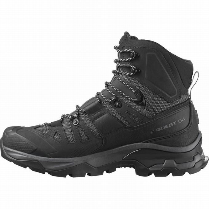 Botas Montaña Salomon QUEST 4 GORE-TEX Hombre Negros | MX-613PTJR