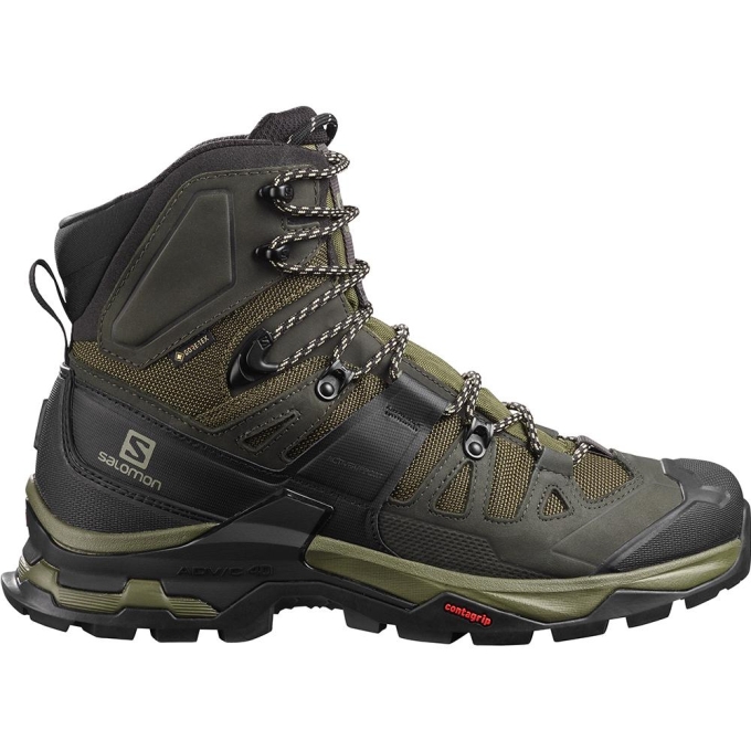 Botas Montaña Salomon QUEST 4 GORE-TEX Hombre Verde Oliva | MX-908ITOK