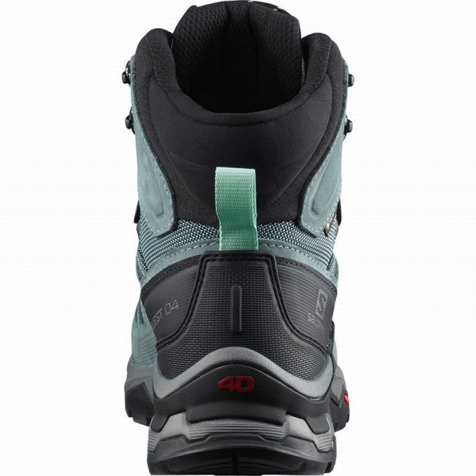 Botas Montaña Salomon QUEST 4 GORE-TEX Mujer Verdes Azules | MX-281DKPL