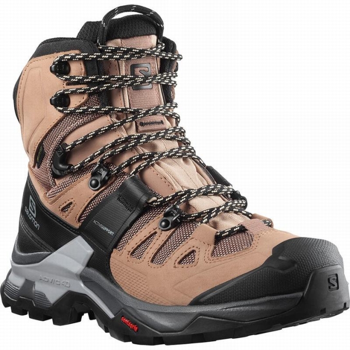 Botas Montaña Salomon QUEST 4 GORE-TEX Mujer Marrom Negros | MX-943MPKN