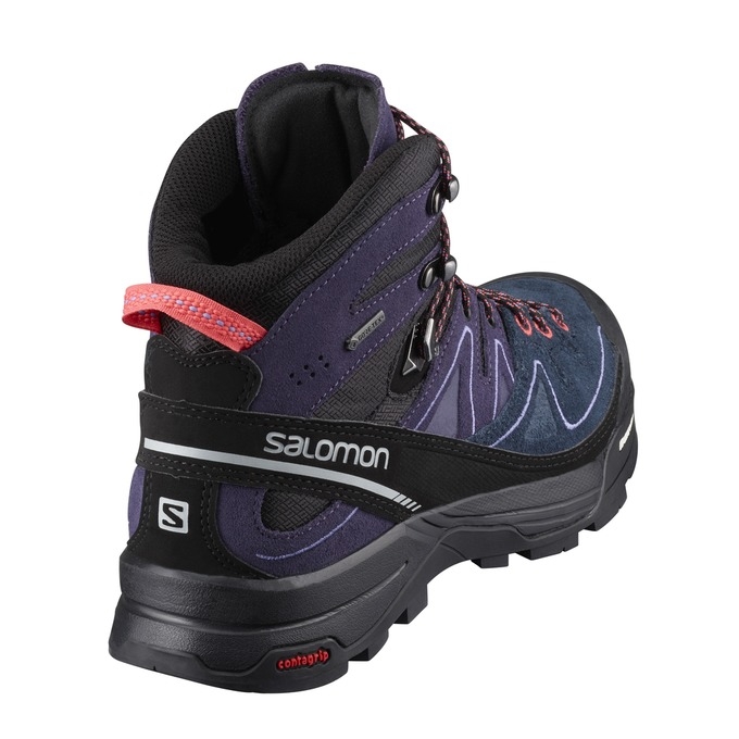 Botas Montaña Salomon X ALP MID LTR GTX W Mujer Grises Negros | MX-418TSJX