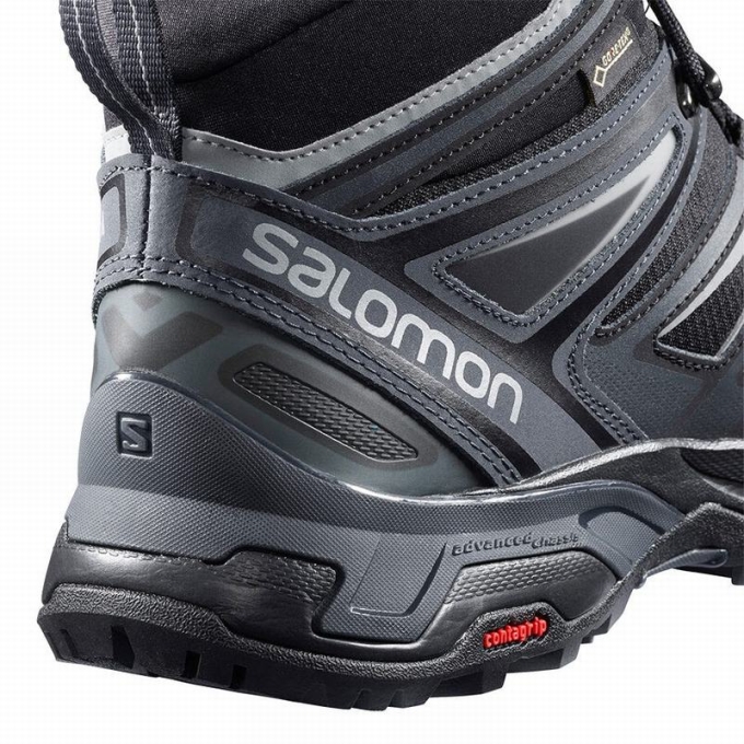 Botas Montaña Salomon X ULTRA 3 MID GORE-TEX Hombre Negros | MX-034RQOH