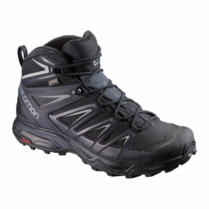 Botas Montaña Salomon X ULTRA 3 MID GORE-TEX Hombre Negros | MX-034RQOH