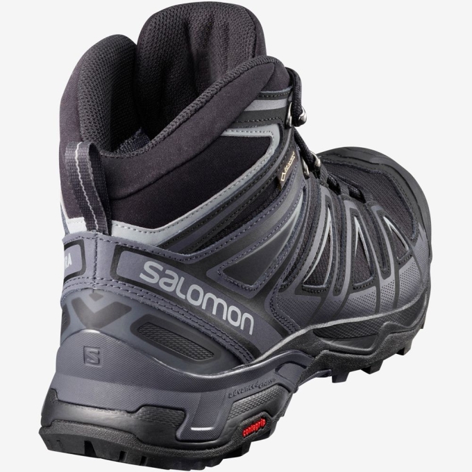 Botas Montaña Salomon X ULTRA 3 MID GORE-TEX Hombre Negros | MX-257BVDC