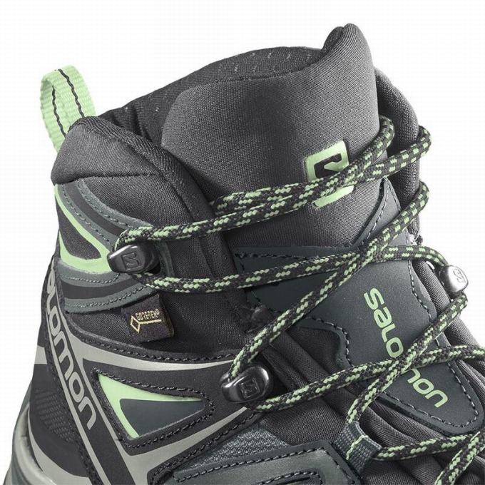 Botas Montaña Salomon X ULTRA 3 MID GORE-TEX Mujer Verdes | MX-594AWOY