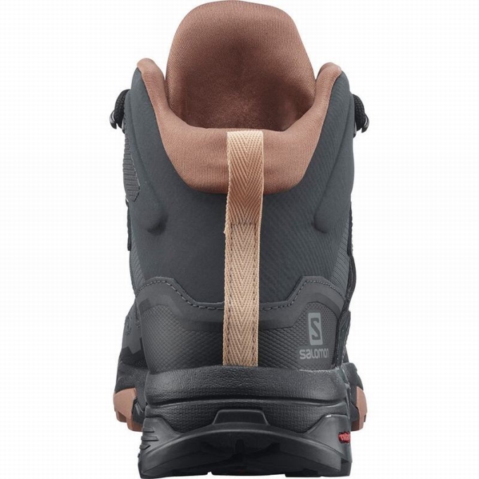 Botas Montaña Salomon X ULTRA 4 MID GORE-TEX Mujer Grises Oscuro Creme | MX-357HCVW