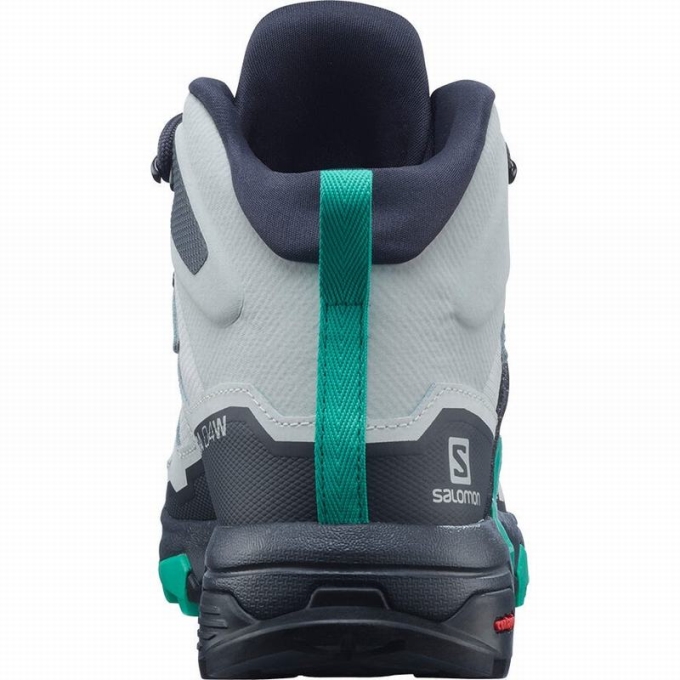 Botas Montaña Salomon X ULTRA 4 MID GORE-TEX Mujer Grises Verde Menta | MX-475NQIE