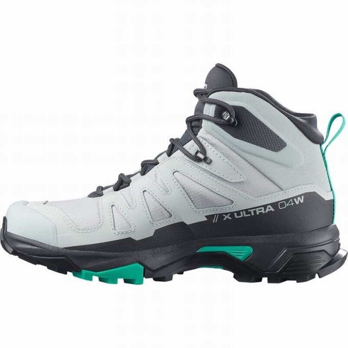 Botas Montaña Salomon X ULTRA 4 MID GORE-TEX Mujer Grises Verde Menta | MX-475NQIE