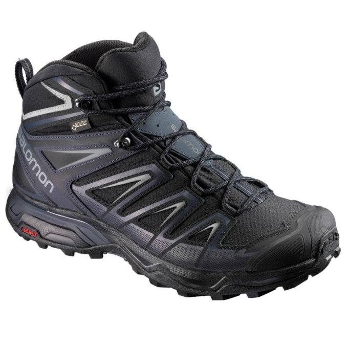 Botas Montaña Salomon X ULTRA MID 3 GTX Hombre Negros | MX-654CWFT