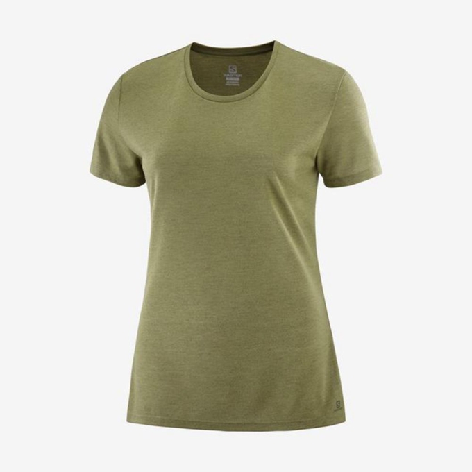 Camiseta Salomon COMET SLEEVE Mujer Negros | MX-561TQKN