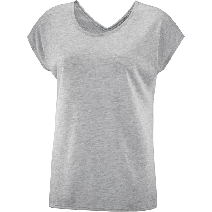 Camiseta Salomon COMET SS W Mujer Grises | MX-596CVOG