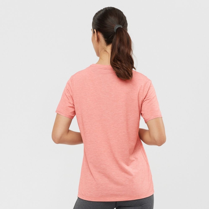 Camiseta Salomon ESSENTIAL TENCEL Mujer Coral | MX-831NLFM