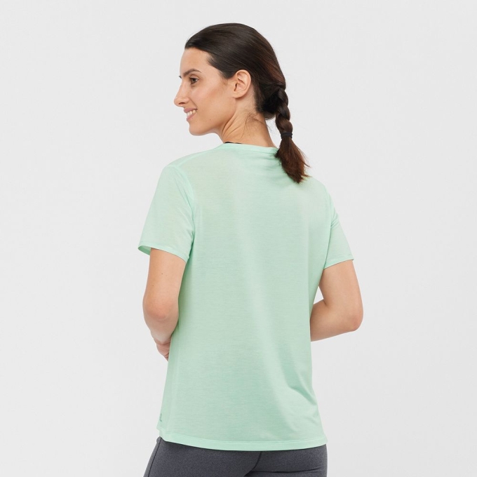 Camiseta Salomon ESSENTIAL TENCEL Mujer Azules | MX-940OIYM