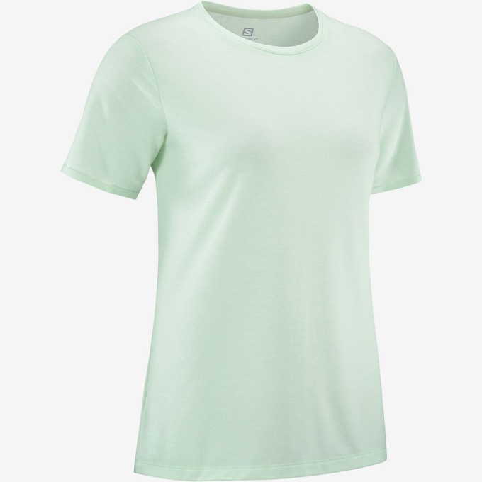 Camiseta Salomon ESSENTIAL TENCEL Mujer Azules | MX-940OIYM