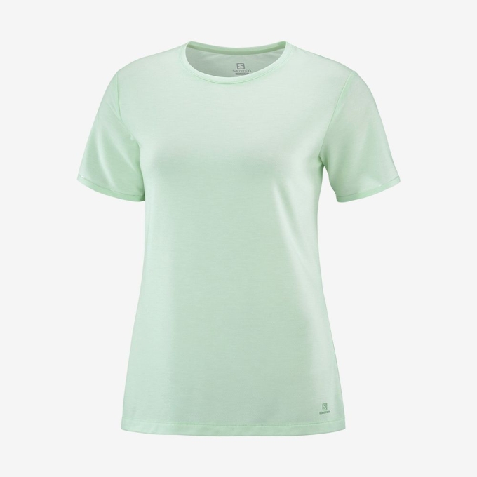 Camiseta Salomon ESSENTIAL TENCEL Mujer Azules | MX-940OIYM