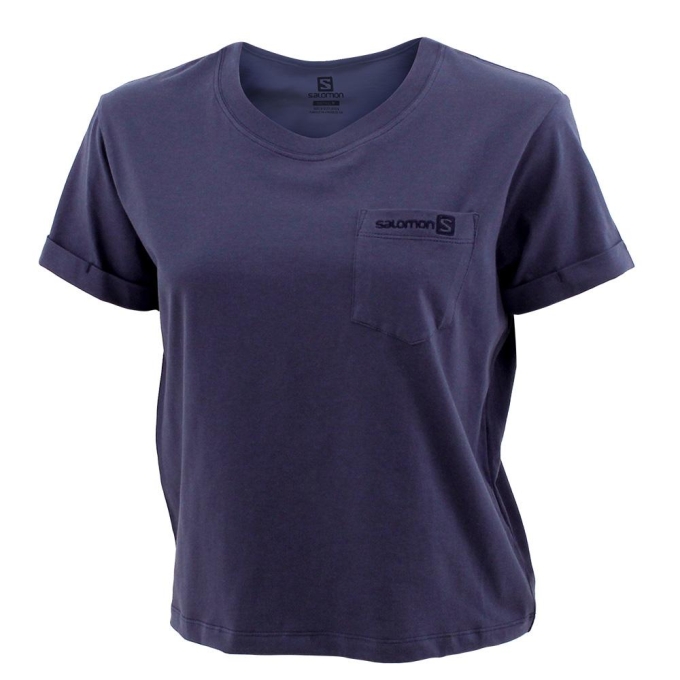 Camiseta Salomon POCKET SS W Mujer Amarillos | MX-102OXYU