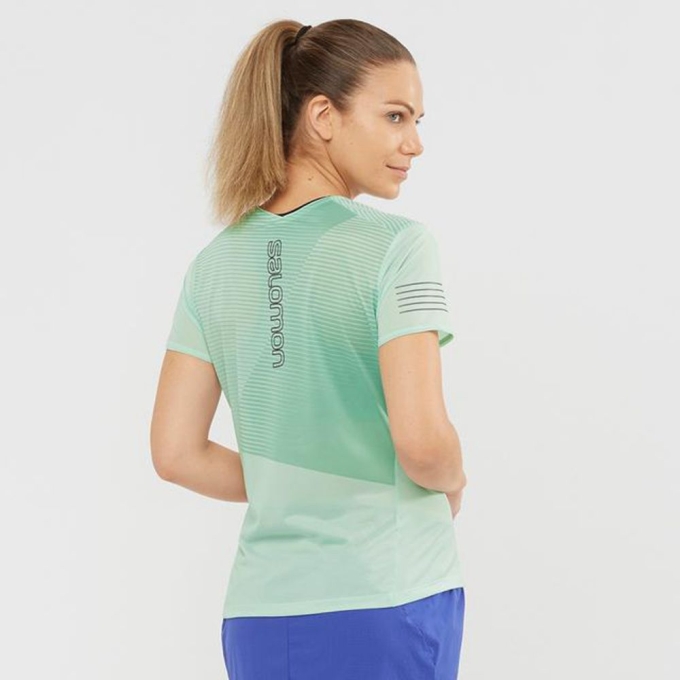 Camiseta Salomon SENSE Mujer Blancos | MX-135IFYP