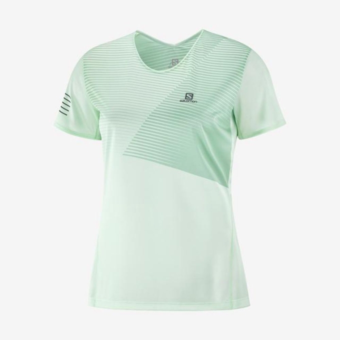 Camiseta Salomon SENSE Mujer Blancos | MX-135IFYP