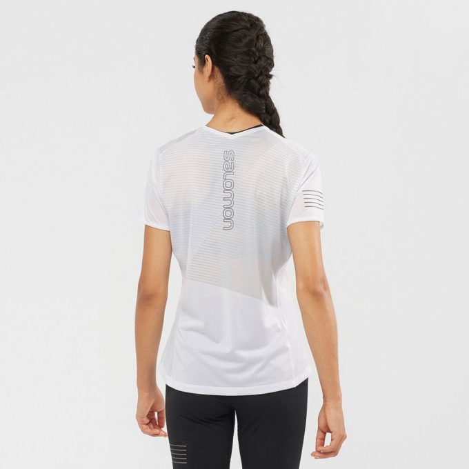 Camiseta Salomon SENSE Mujer Blancos | MX-135IFYP