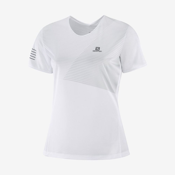 Camiseta Salomon SENSE Mujer Blancos | MX-135IFYP