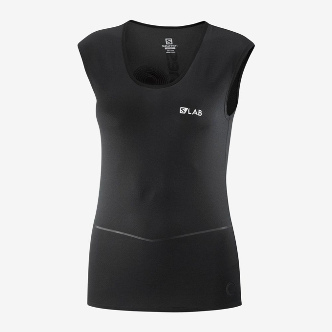 Camiseta Salomon S/LAB NSO SL WOMENS Mujer Negros | MX-284HZRX