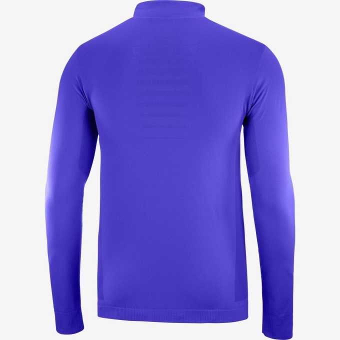 Capas Intermedias Salomon ESSENTIAL SEAMLESS Cross-Country Skiing Hombre Azules | MX-910SOWU