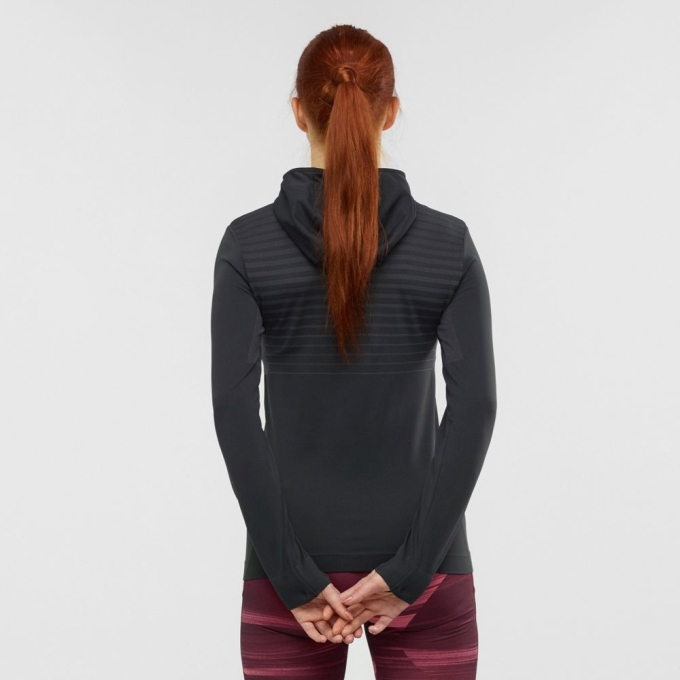 Capas Intermedias Salomon ESSENTIAL SEAMLESS Mujer Negros | MX-976QFIA