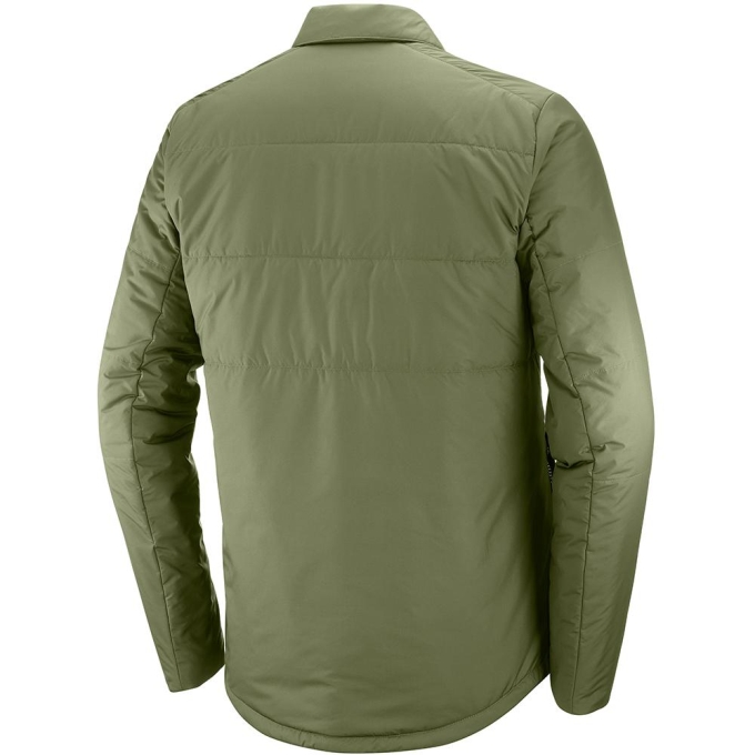 Capas Intermedias Salomon SNOWSHELTER INSULATED SHIRT M Hombre Verde Oliva | MX-431UNBZ