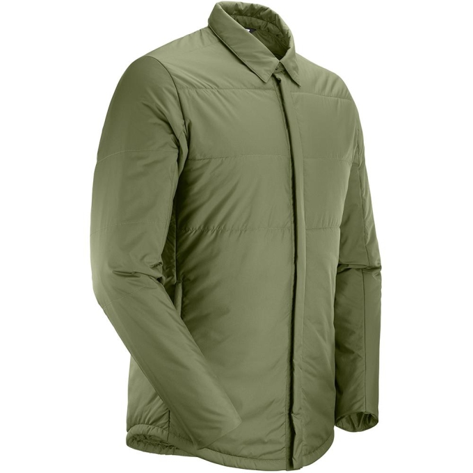 Capas Intermedias Salomon SNOWSHELTER INSULATED SHIRT M Hombre Verde Oliva | MX-431UNBZ