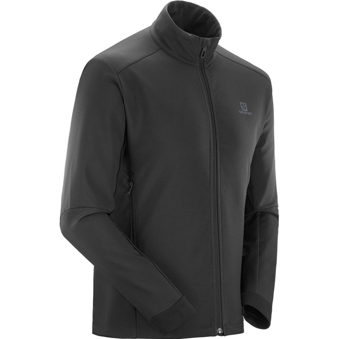 Chaquetas Salomon AGILE SOFTSHELL JKT M Hombre Negros | MX-809CGVE