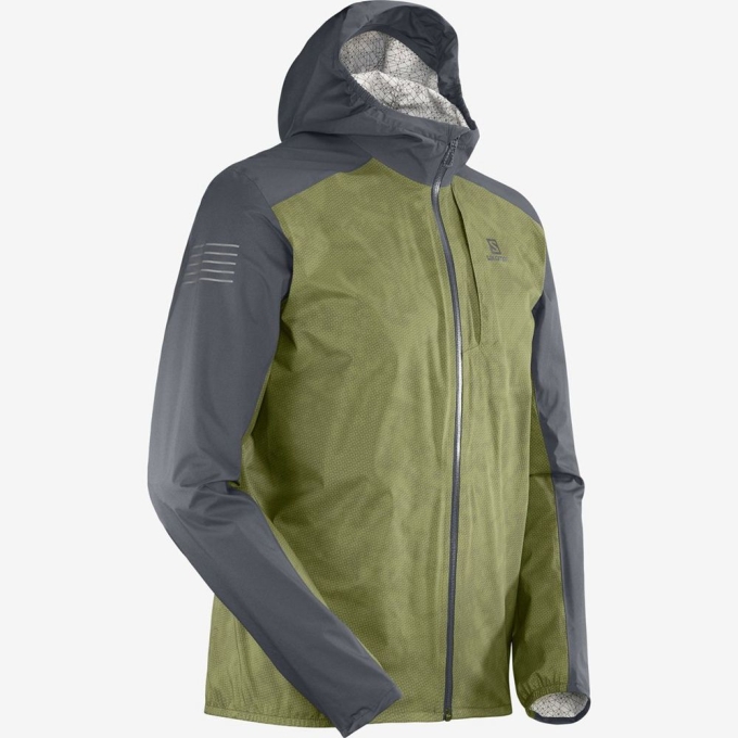 Chaquetas Salomon BONATTI WATERPROOF Hombre Azules | MX-402KQNY