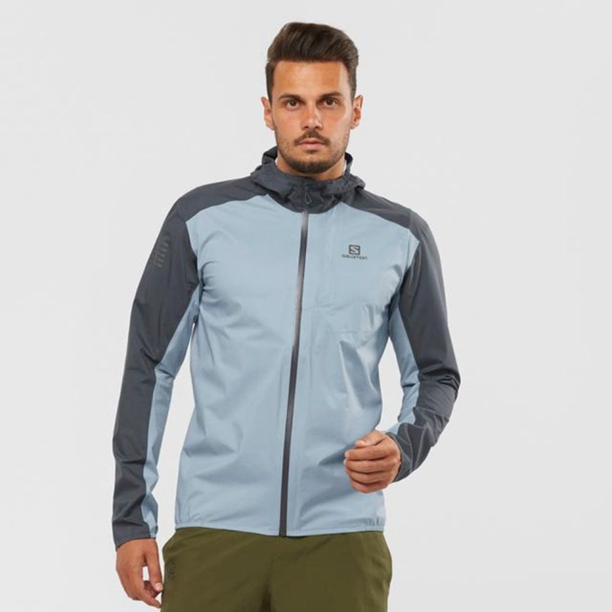 Chaquetas Salomon BONATTI WATERPROOF Hombre Azules | MX-402KQNY