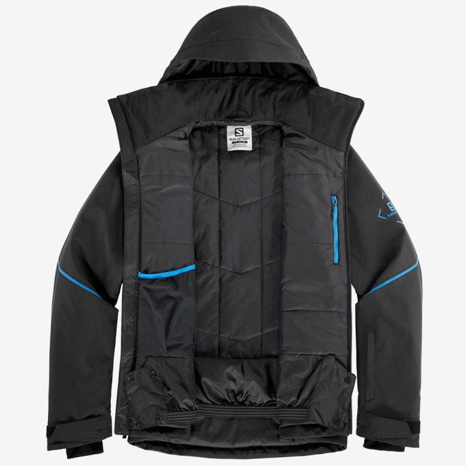 Chaquetas Salomon EDGE Ski Hombre Negros | MX-068JATO