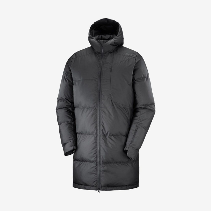 Chaquetas Salomon OUTLIFE PACKABLE LONG PUFFER JKT U Insulated Hombre Negros | MX-413NLBJ