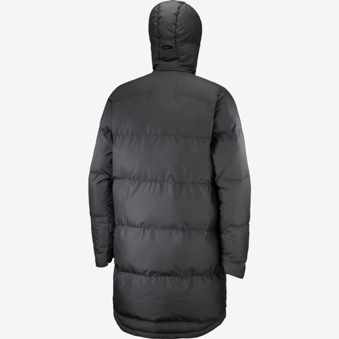 Chaquetas Salomon OUTLIFE PACKABLE LONG PUFFER JKT U Insulated Hombre Negros | MX-413NLBJ