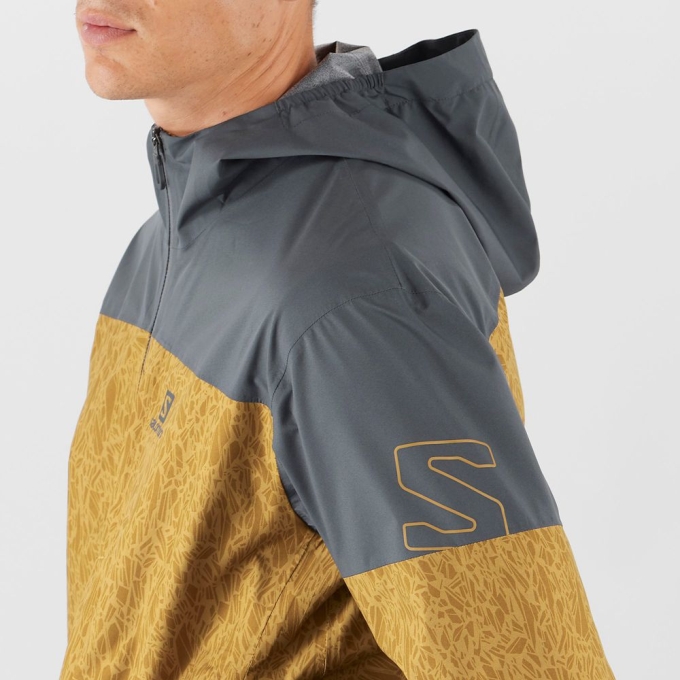 Chaquetas Salomon OUTRACK WATERPROOF 2.5L Hombre Amarillos | MX-581YOCQ