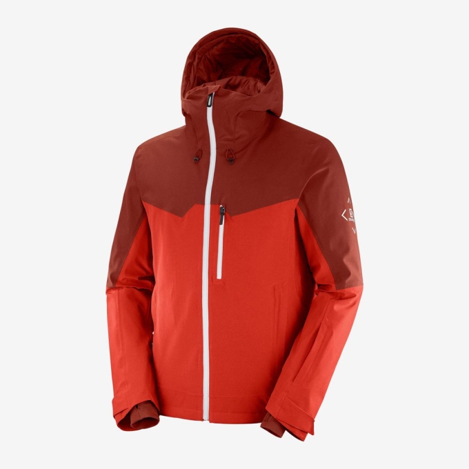 Chaquetas Salomon UNTRACKED Ski Hombre Vino Granate | MX-480ZWAB