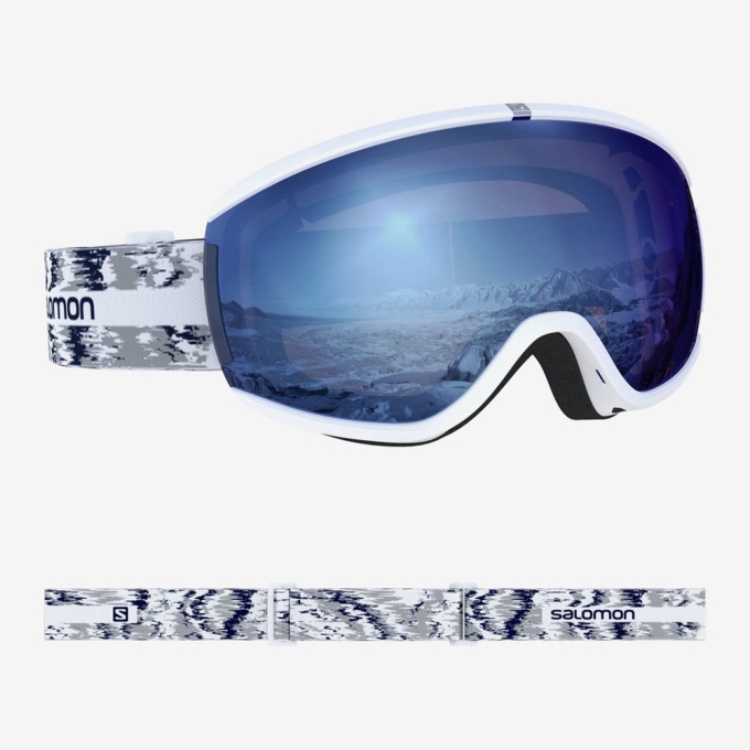 Gafas De Protección Salomon IVY WHITE GLITCH Hombre Blancos | MX-795CRLJ