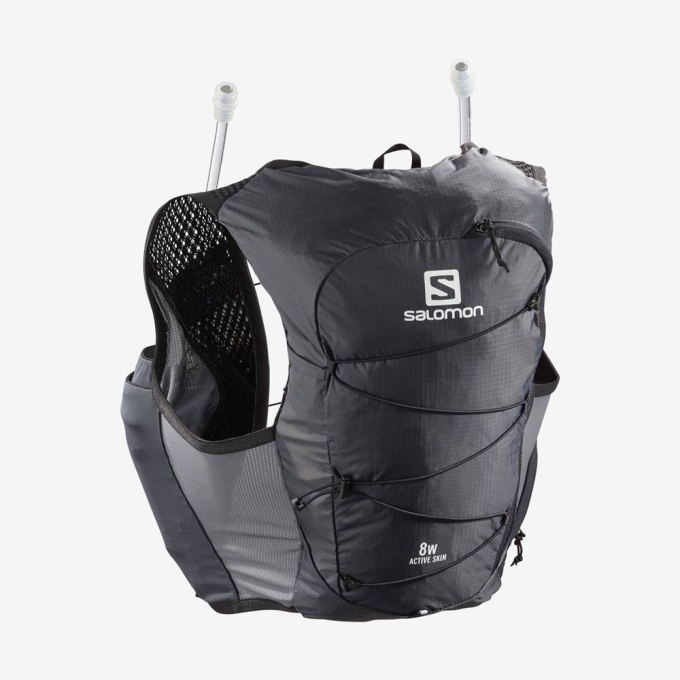 Mochilas Salomon ACTIVE SKIN 8 W SET Mujer Negros | MX-605FUAC