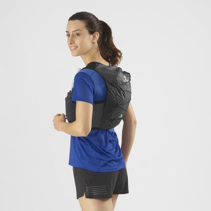 Mochilas Salomon ACTIVE SKIN 8 W SET Mujer Negros | MX-605FUAC